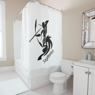 Sagittarius Zodiac Symbol and Sign Shower Curtain