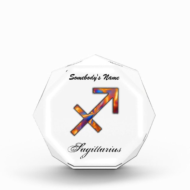 Sagittarius Zodiac Symbol Element by K Yoncich Award (Front)