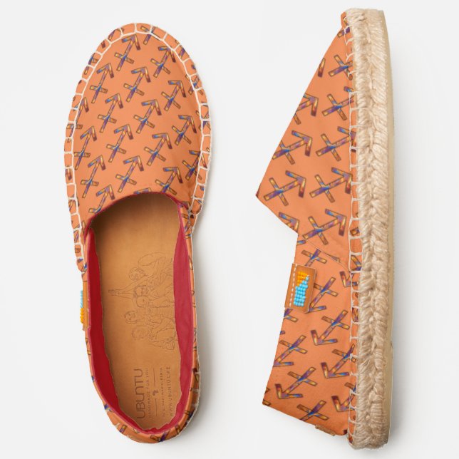 Sagittarius Zodiac Symbol Element by K Yoncich Espadrilles (Side)