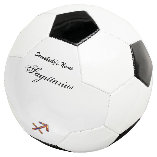 Sagittarius Zodiac Symbol Element by K Yoncich Soccer Ball (Three Quarter)