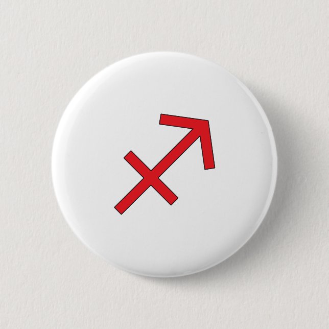 Sagittarius, Zodiac symbol, horoscope Button (Front)