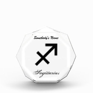 Sagittarius Zodiac Symbol Standard by K Yoncich Acrylic Award