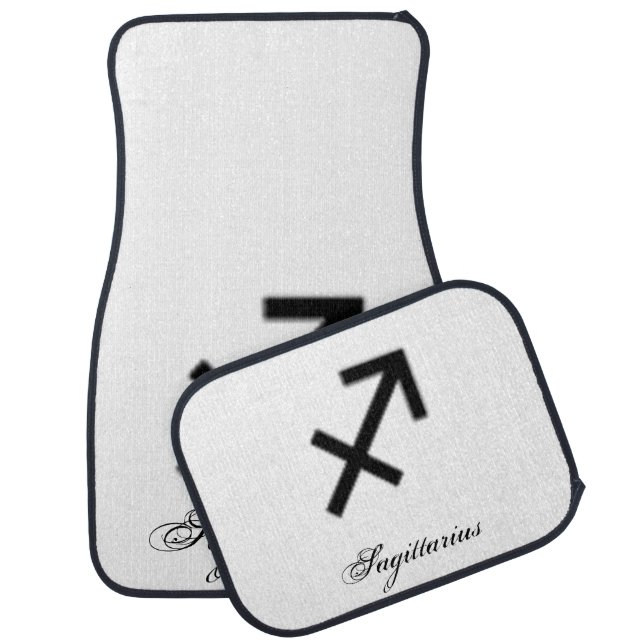 Sagittarius Zodiac Symbol Standard by K Yoncich Car Mat (Set)