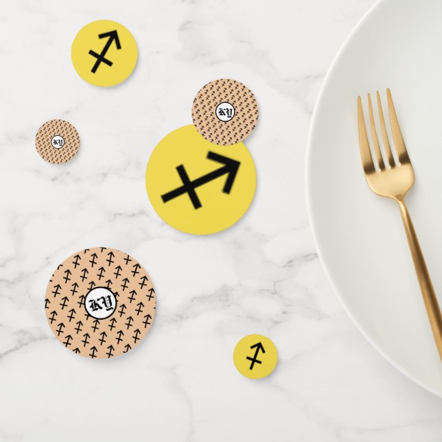 Sagittarius Zodiac Symbol Standard by K Yoncich Confetti (Group)