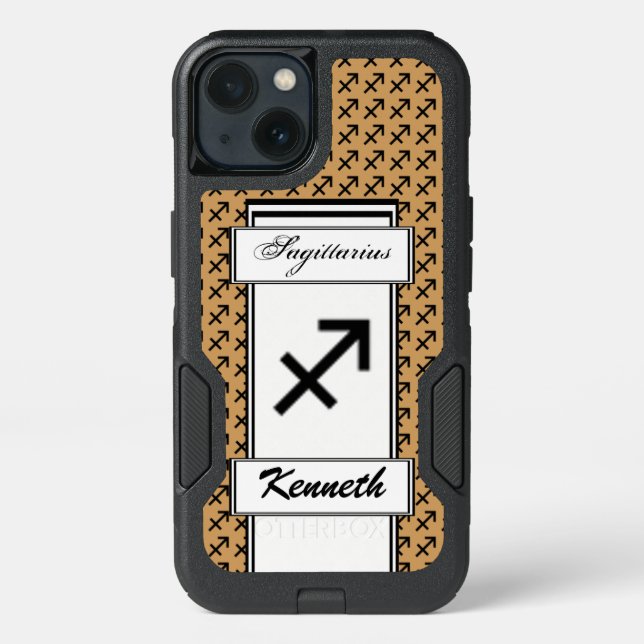 Sagittarius Zodiac Symbol Stnd by Kenneth Yoncich Otterbox iPhone Case (Back)