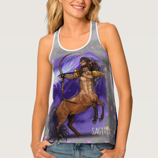 Sagittarius Zodiac Tank Top (Front)
