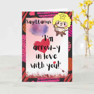 Sagittarius Zodiac Valentines Personalized Card