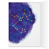 Sagittarius Zodiac Watercolour Artistry Card (Inside (Left))