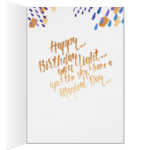 Sagittarius Zodiac Watercolour Artistry Card (Inside (Right))