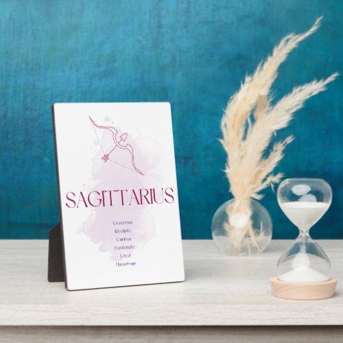 Sagittarius Zodiac Wooden Plaque