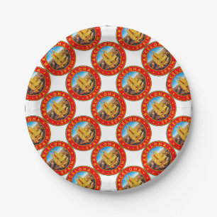 Sagrada Familia Barcelona Paper Plates