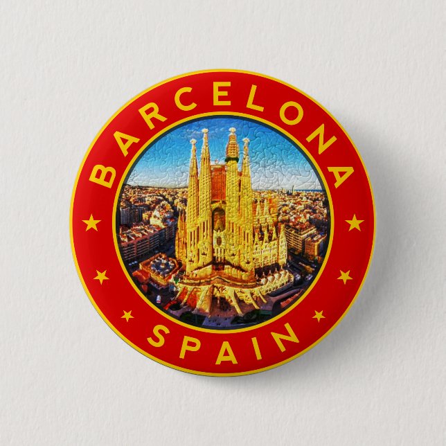 Sagrada Familia Barcelona  Pinback Button (Front)