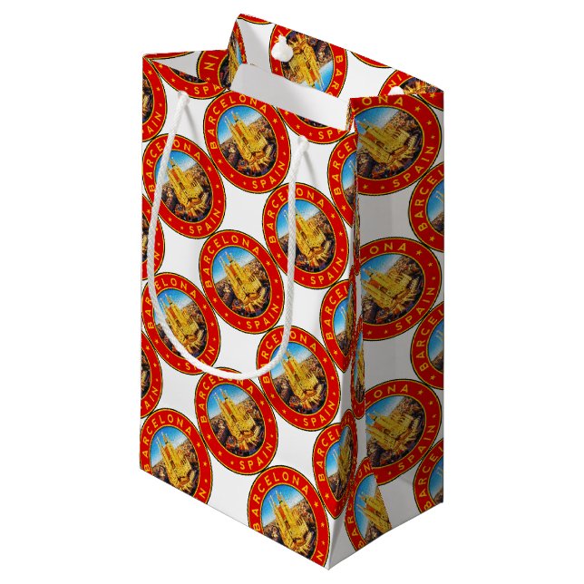 Sagrada Familia Barcelona  Small Gift Bag (Front Angled)