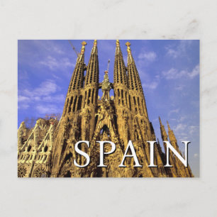 Sagrada Familia Barcelona, Spain Birthday Postcard