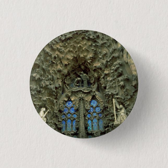 Sagrada Familia, Barcelona, Spain Button (Front)
