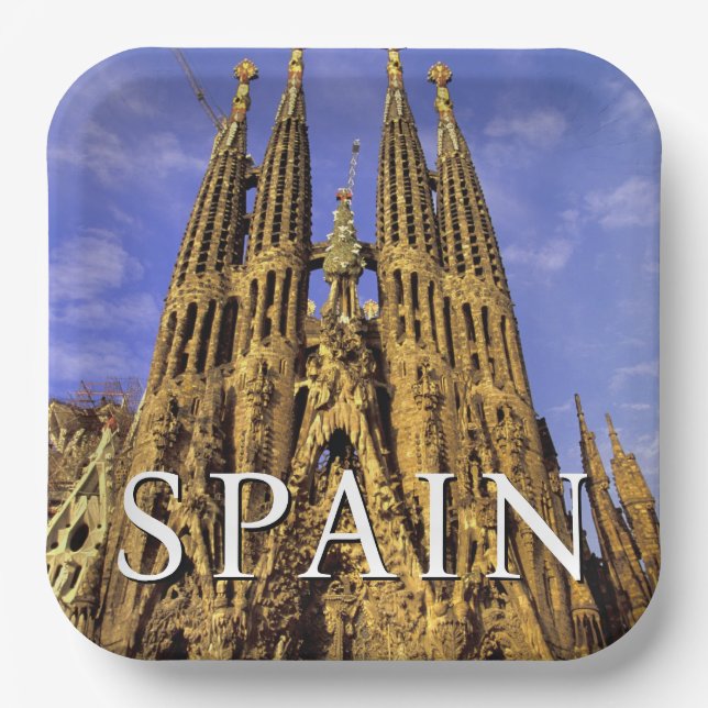 Sagrada Familia | Barcelona, Spain Paper Plates (Front)