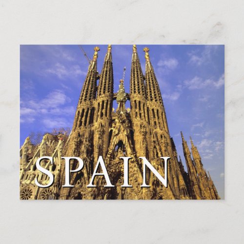 Sagrada Familia  Barcelona Spain Postcard