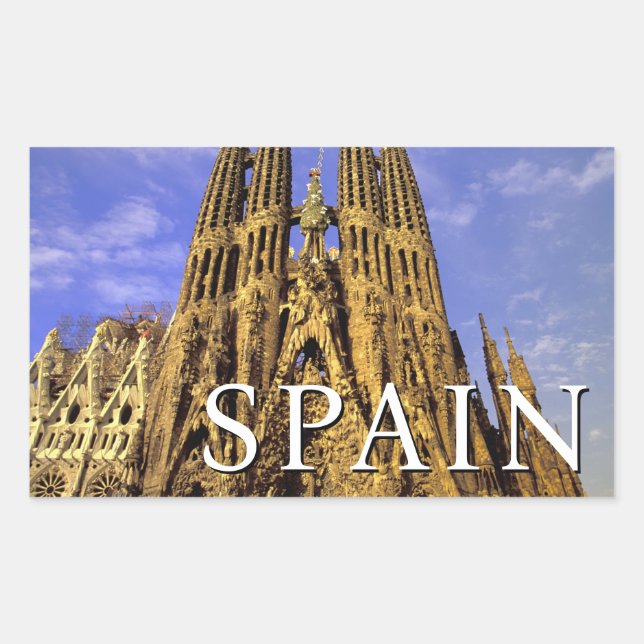 Sagrada Familia | Barcelona, Spain Rectangular Sticker (Front)
