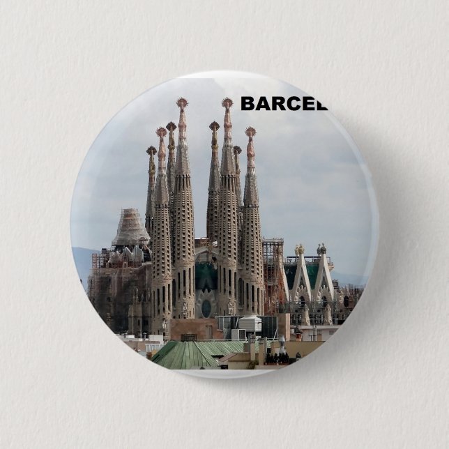 SAGRADA FAMILIA BARCELONA SPAIN (St.K) Pinback Button (Front)