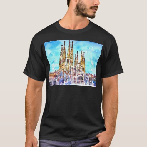 Sagrada Familia Barcelona T_Shirt