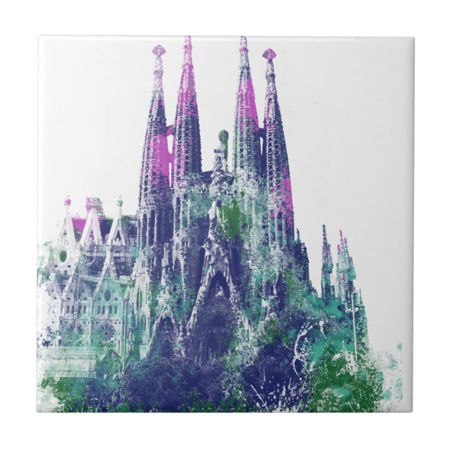 Sagrada Familia Barcelona Tile (Front)