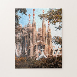 Sagrada Familia Basilica Landmark Barcelona Spain Jigsaw Puzzle