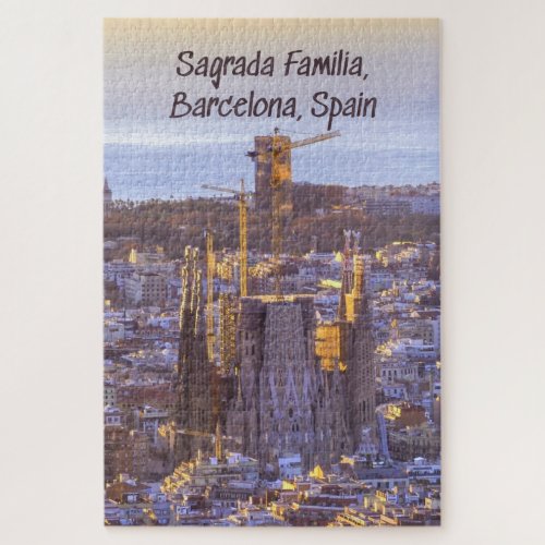 Sagrada Familia Catholic Church Barcelona Spain Jigsaw Puzzle