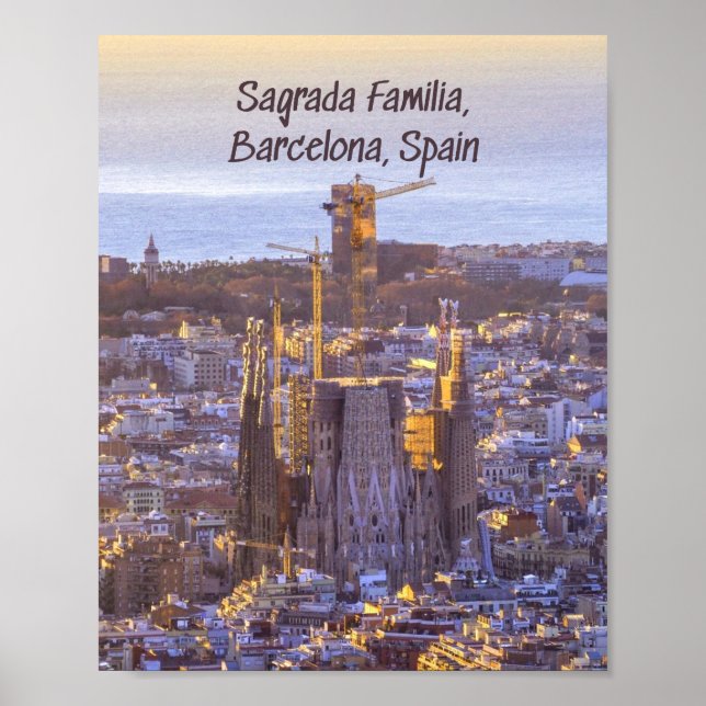Sagrada Familia Catholic Church, Barcelona, Spain Poster (Front)