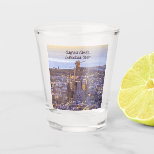 Sagrada Familia Catholic Church Barcelona Spain Shot Glass