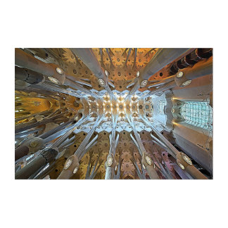 Sagrada Familia Ceiling Barcelona  Acrylic Print