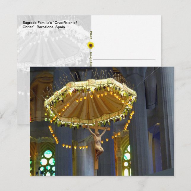 Sagrada Familia Crucifix, Barcelona, Spain -  Postcard (Front/Back)