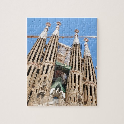 Sagrada Familia in Barcelona Spain Jigsaw Puzzle
