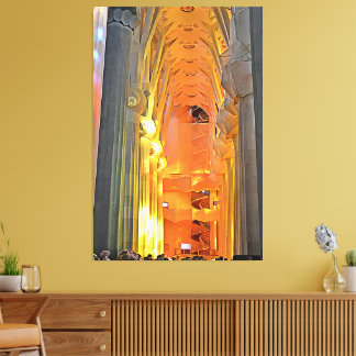 Sagrada Familia Interior Barcelona Wall Art