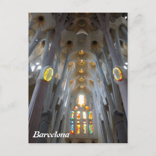 Sagrada Familia. Interior Postcard