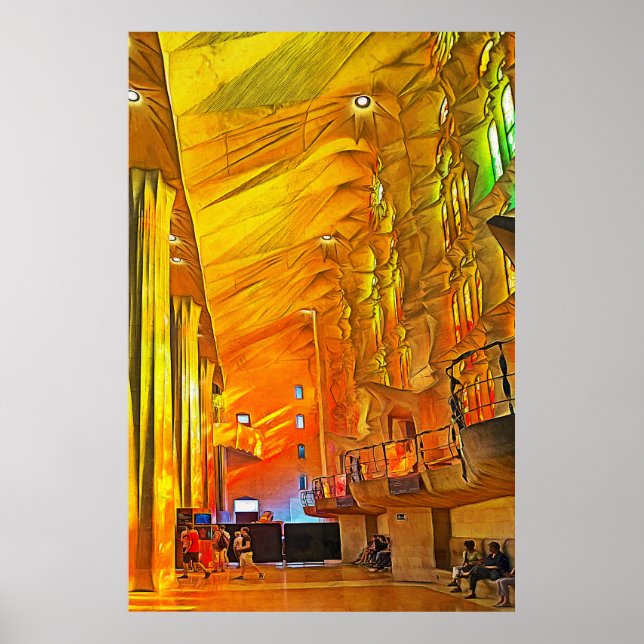 Sagrada Familia. Interior. View 13. Poster (Front)
