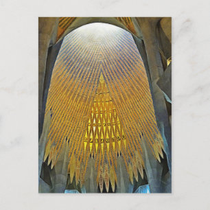 Sagrada Familia. Interior. View 14. Postcard