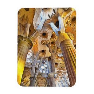Sagrada Familia. Interior. View 16. Magnet