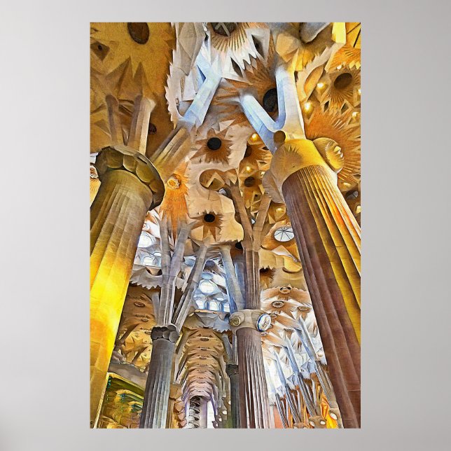Sagrada Familia. Interior. View 16. Poster (Front)