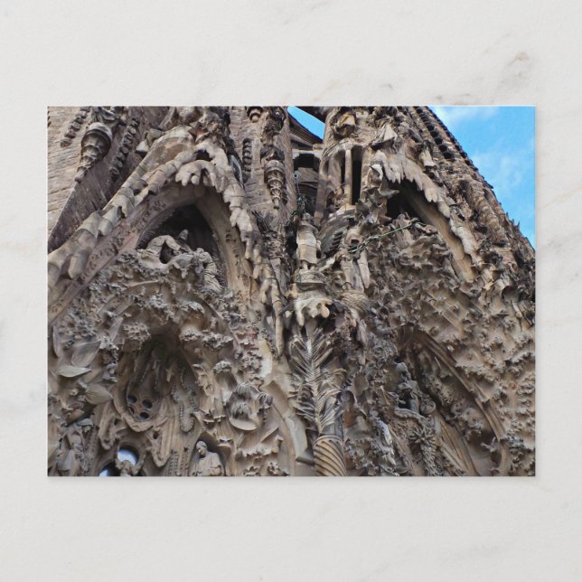 Sagrada Familia, Nativity Façade - Barcelona Photo Postcard (Front)