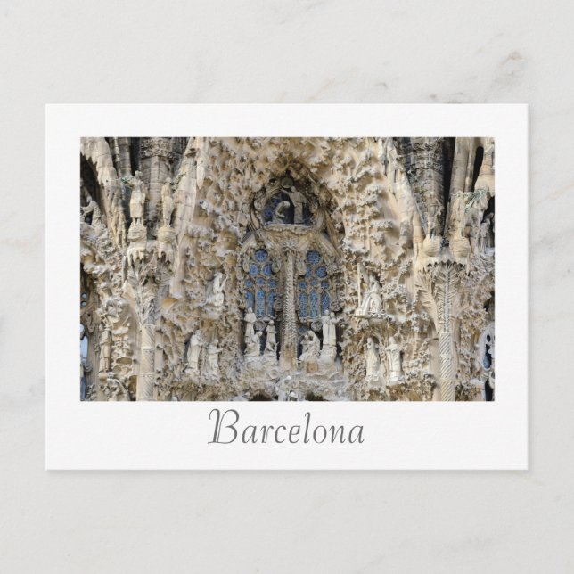 Sagrada Familia. Nativity facade. Postcard (Front)