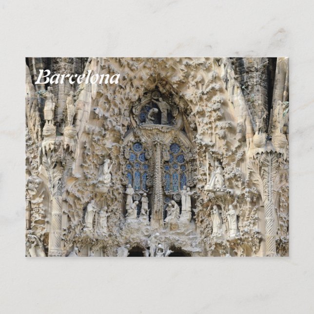 Sagrada Familia. Nativity facade. Postcard (Front)