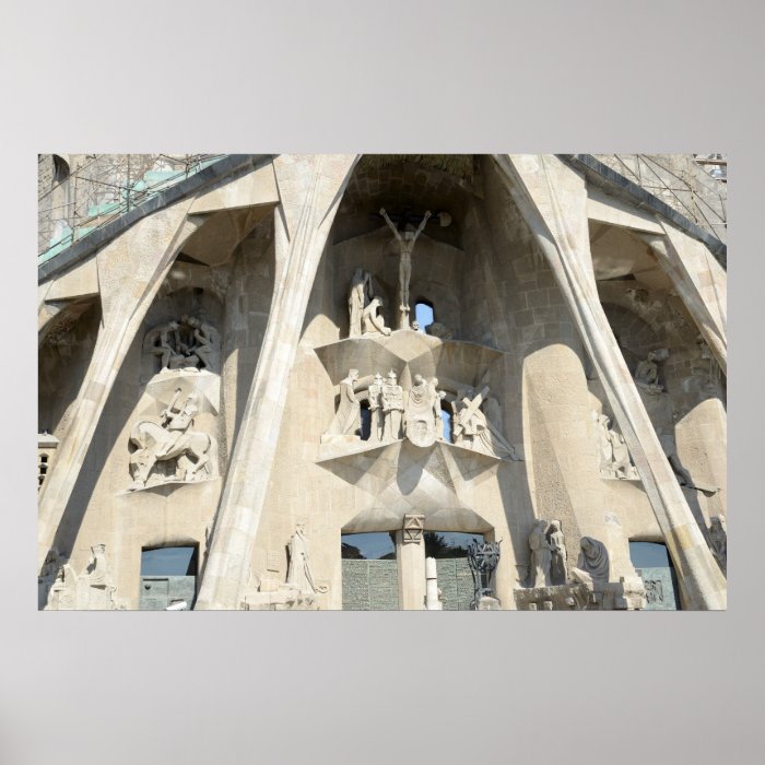 Sagrada Familia. Passion Facade Print