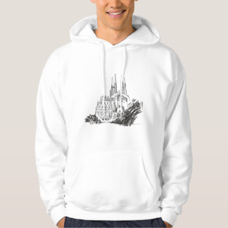 Sagrada Familia Sketch Illustration Hoodie