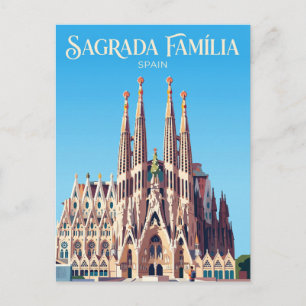 Sagrada Família Spain Postcard
