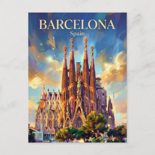 Sagrada Família Spain Postcard