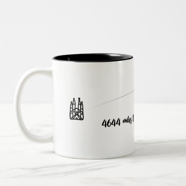 Sagrada Familia to Main Street USA mug (Left)