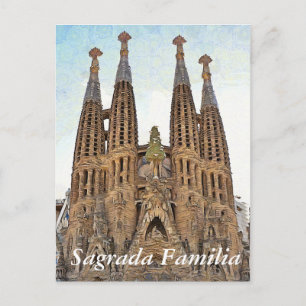 Sagrada Familia. View 3. Postcard