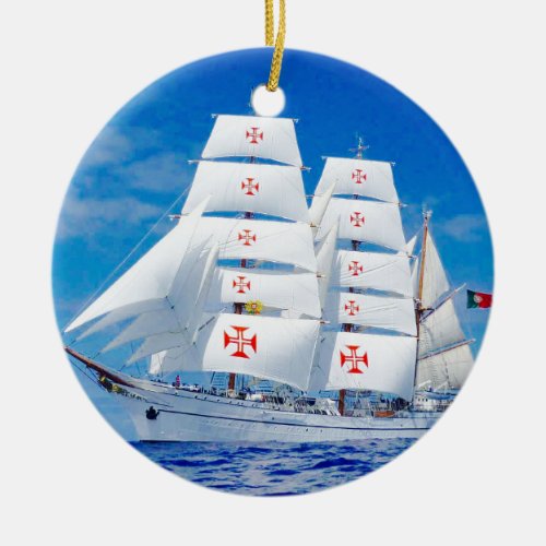 Sagres Portuguese Tall Ship Ornament