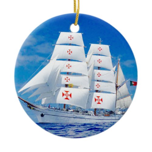 Sagres Portuguese Tall Ship Ornament