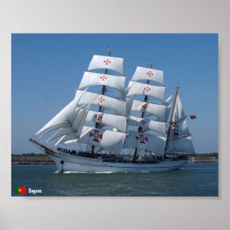 Sagres Tall Ship Poster